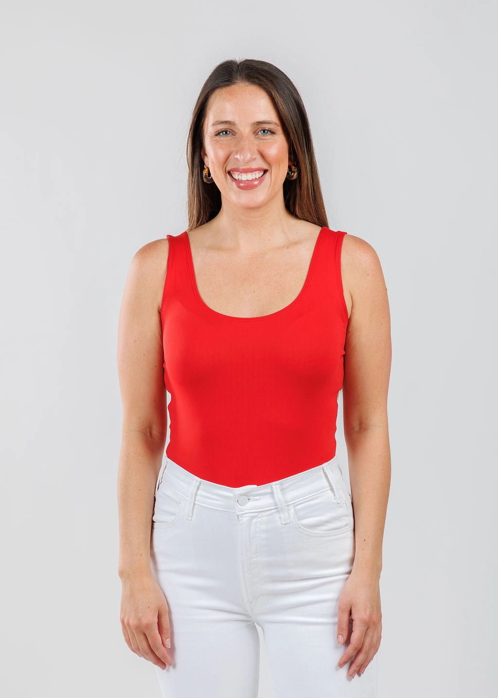 Active Layering Military Inspired The Classic Micro Tank - Red