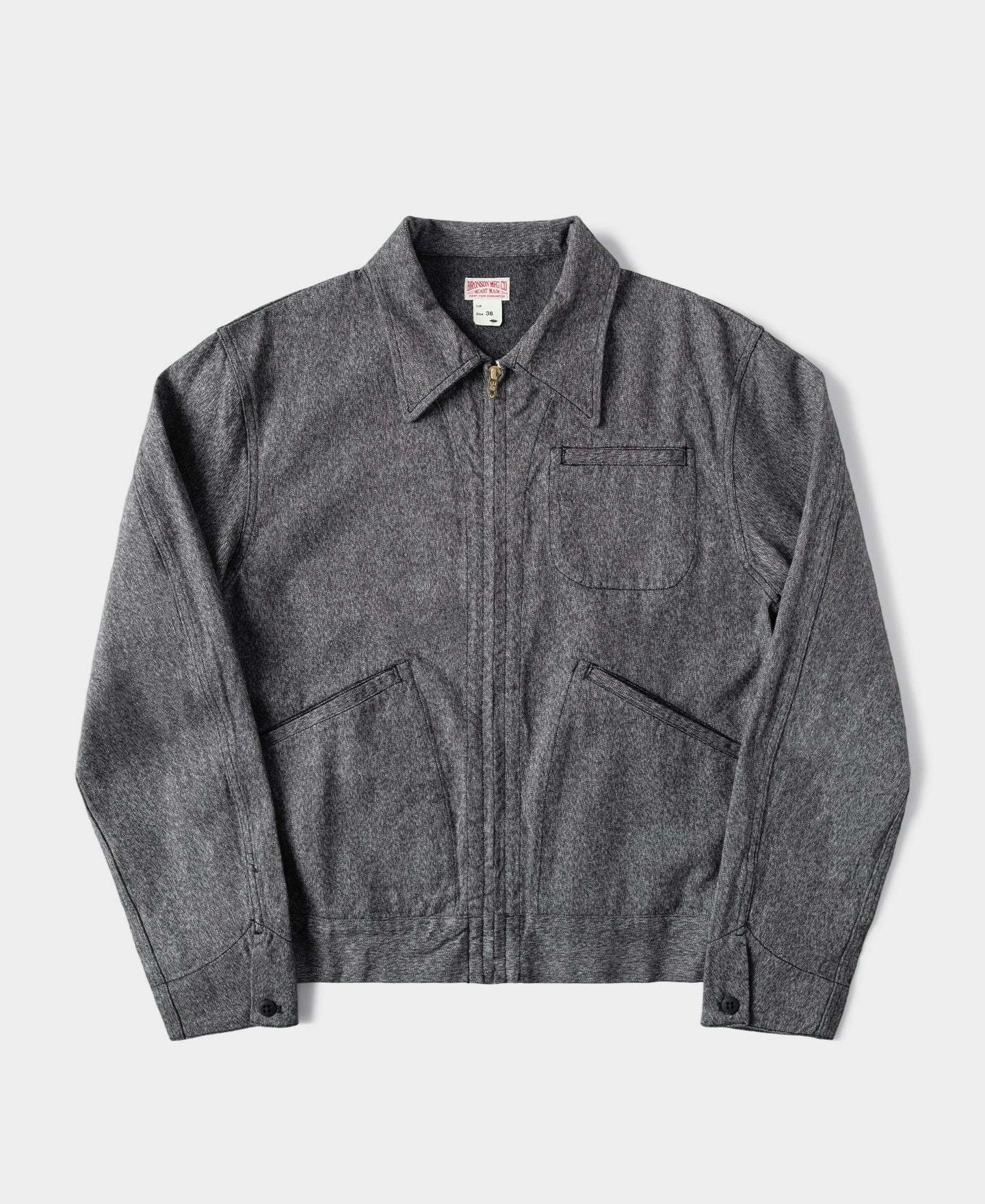 Day To Day Easy Care Machine Washable Covert Salt & Pepper Cossack Jacket