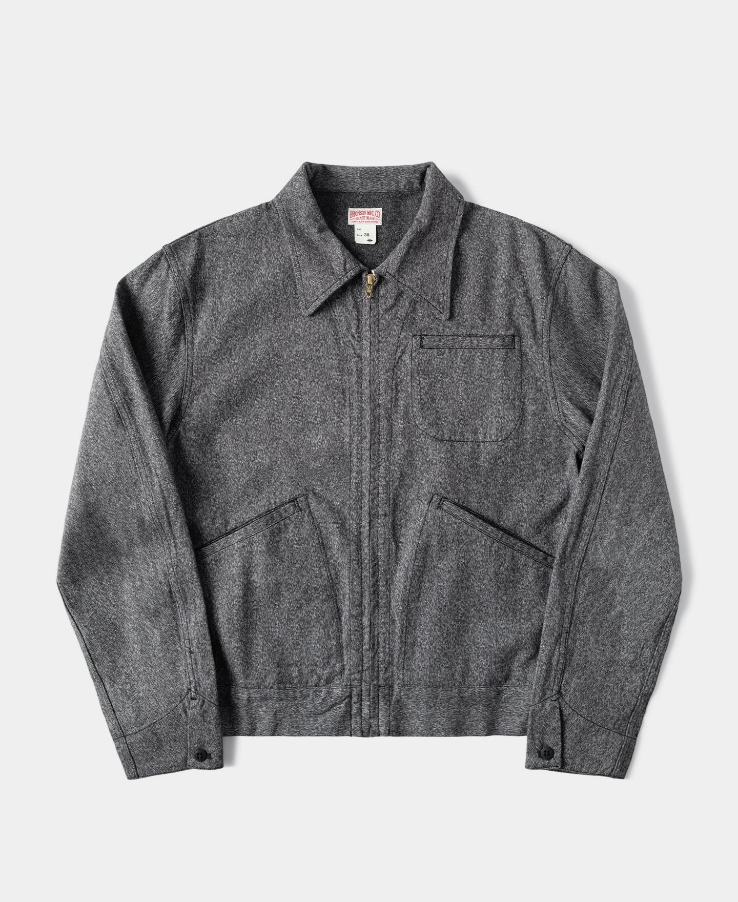 Covert Salt & Pepper Cossack Jacket Quick Access Pockets Reinforced Seams