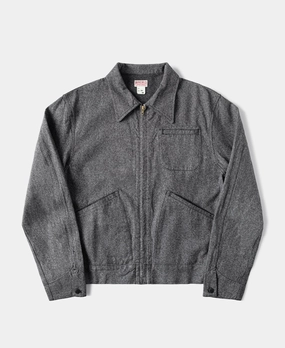 Day To Day Easy Care Machine Washable Covert Salt & Pepper Cossack Jacket