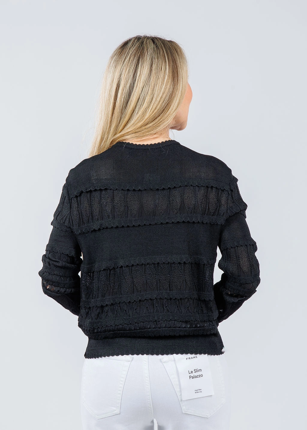 Ross Fringe Cardigan - Black Relax Fit Wear Breathable Stretch Fit