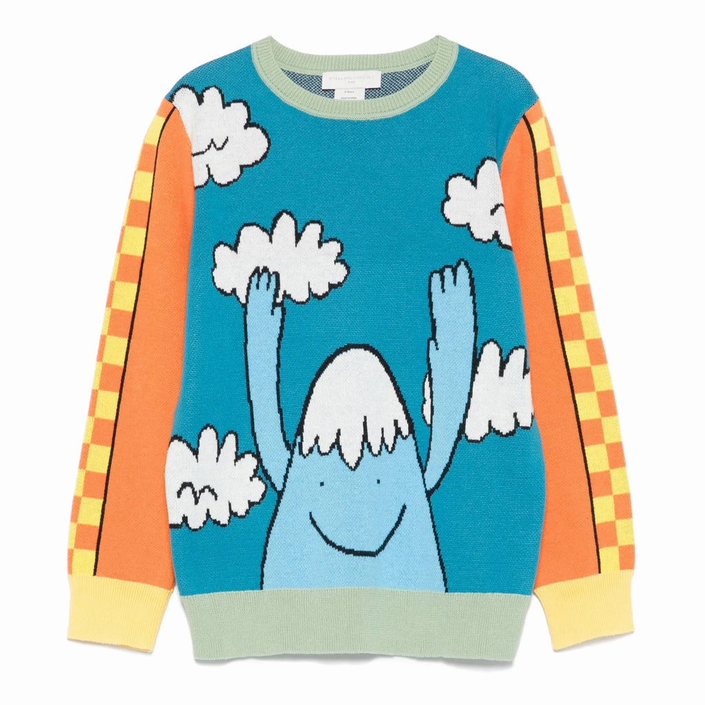 No Smell Sleek Casual Stella McCartney Kids Earth Characters Knit Jumper