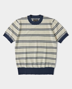 Crew Neck Stripe Breton Shirt Crew Neck Design