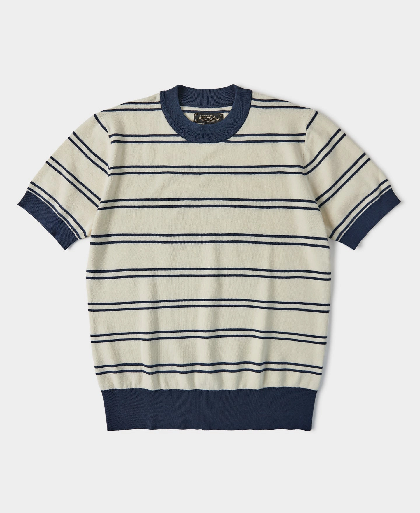 Crew Neck Stripe Breton Shirt Fashion-Ready