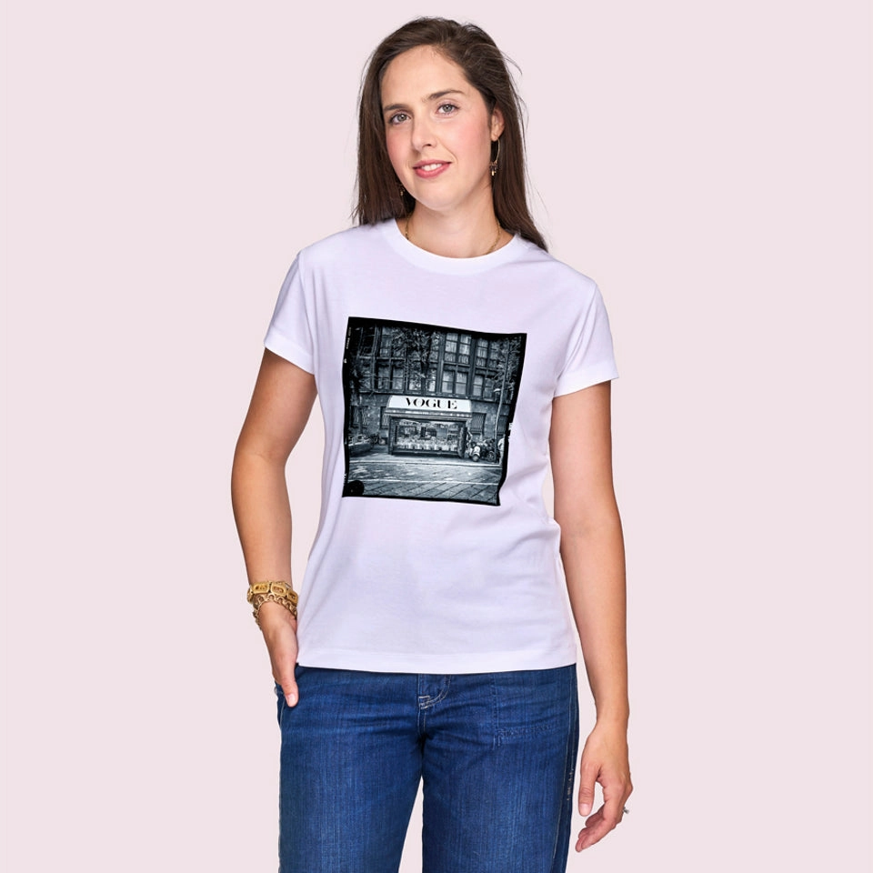Urban Style Plus Size The Niki T-Shirt - Vogue Italia B&W