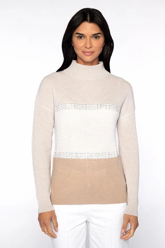 Crystal Rib Funnel Comfy Layered Wear