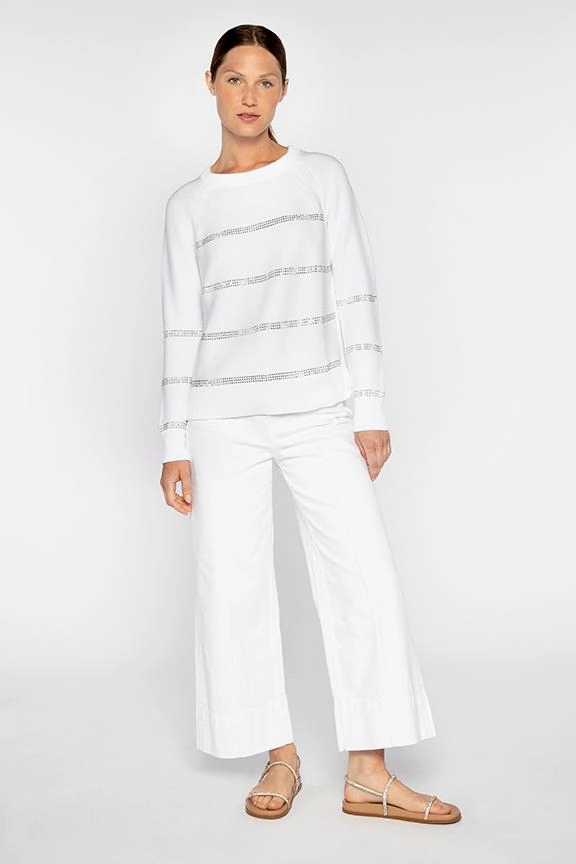 Crystal Stripe Crew Comfy Movement Relaxed Wearable