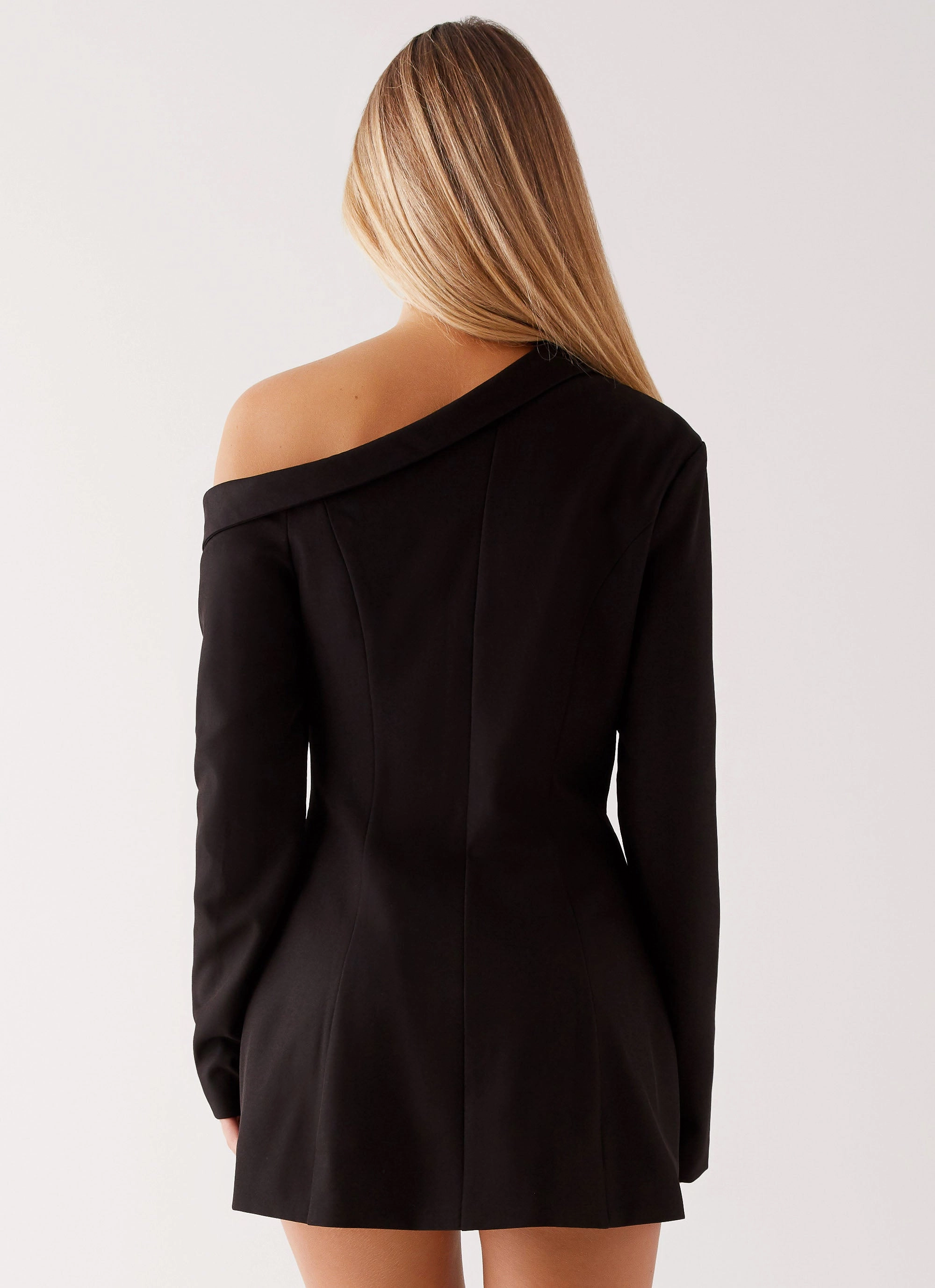 Cody Mini Dress - Black Sophisticated cocktail dress Compact Fit