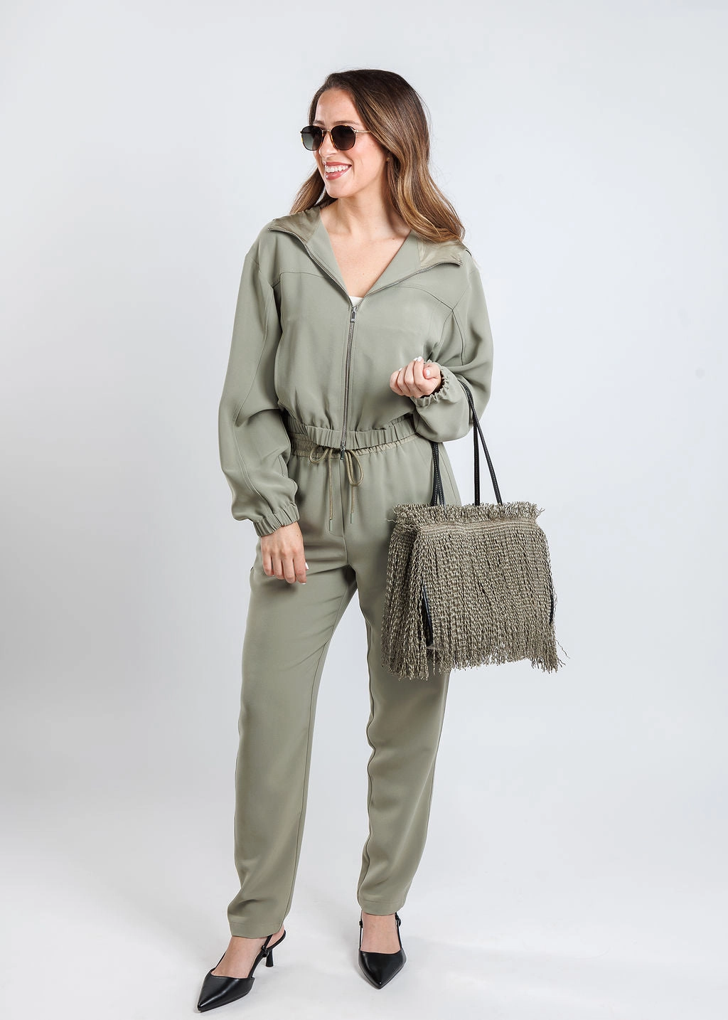 Weekend Outing Wear Cold Season Daria Jacket - Green