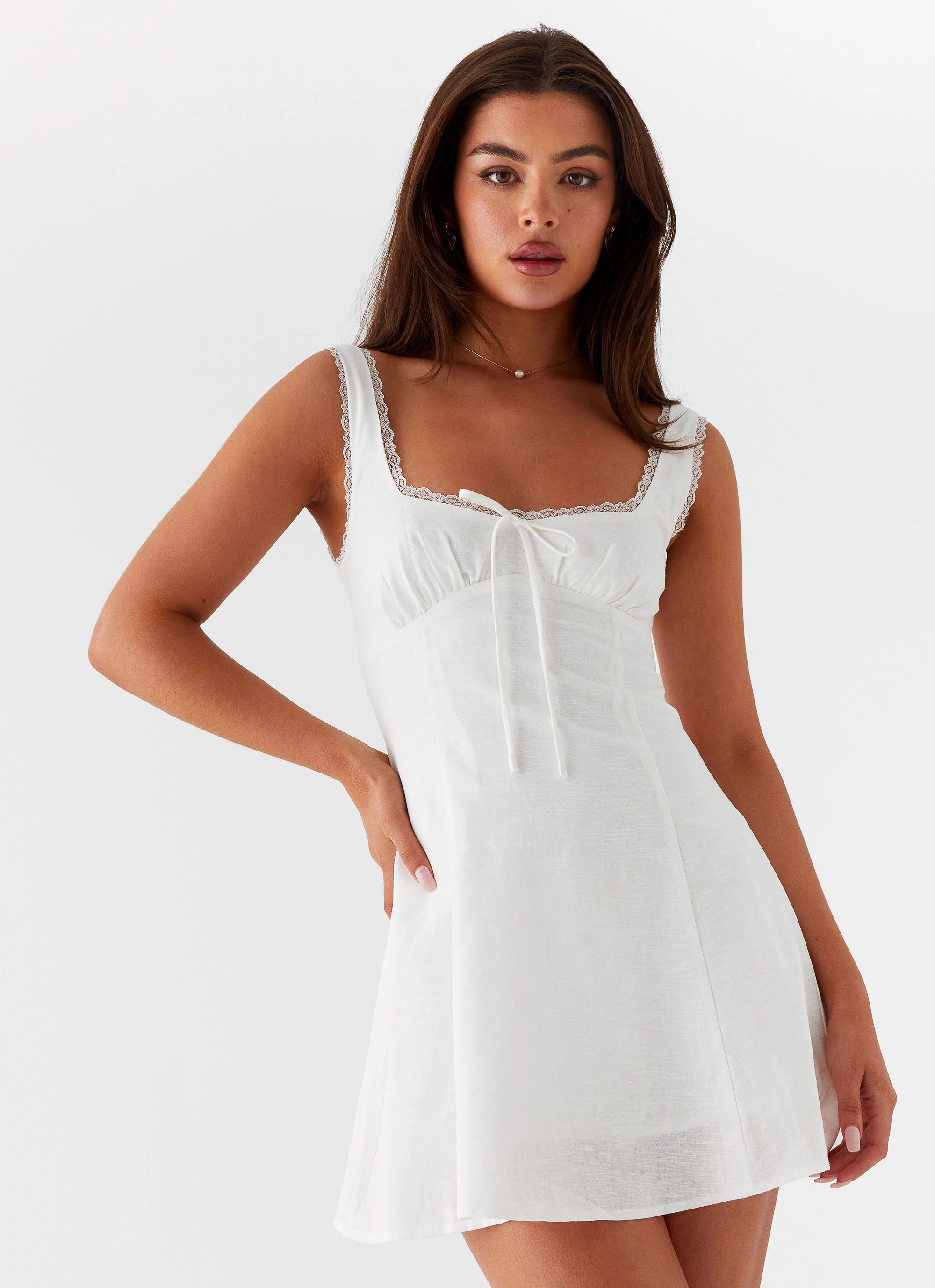Rowena Mini Dress - White All Daywear Smooth Layering