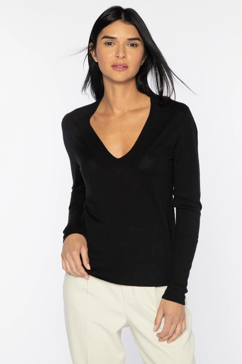 Deep Vee Sleek and Soft Comfy Fit