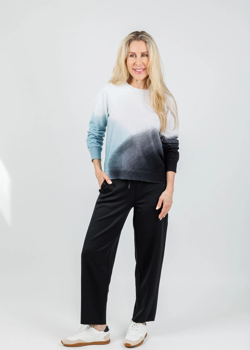 Desi Grommet Detail Neoprene Barrel Joggers - Black Modular Pocket System