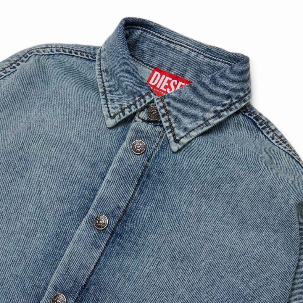 Diesel Kids Denim Shirt VNeck Style