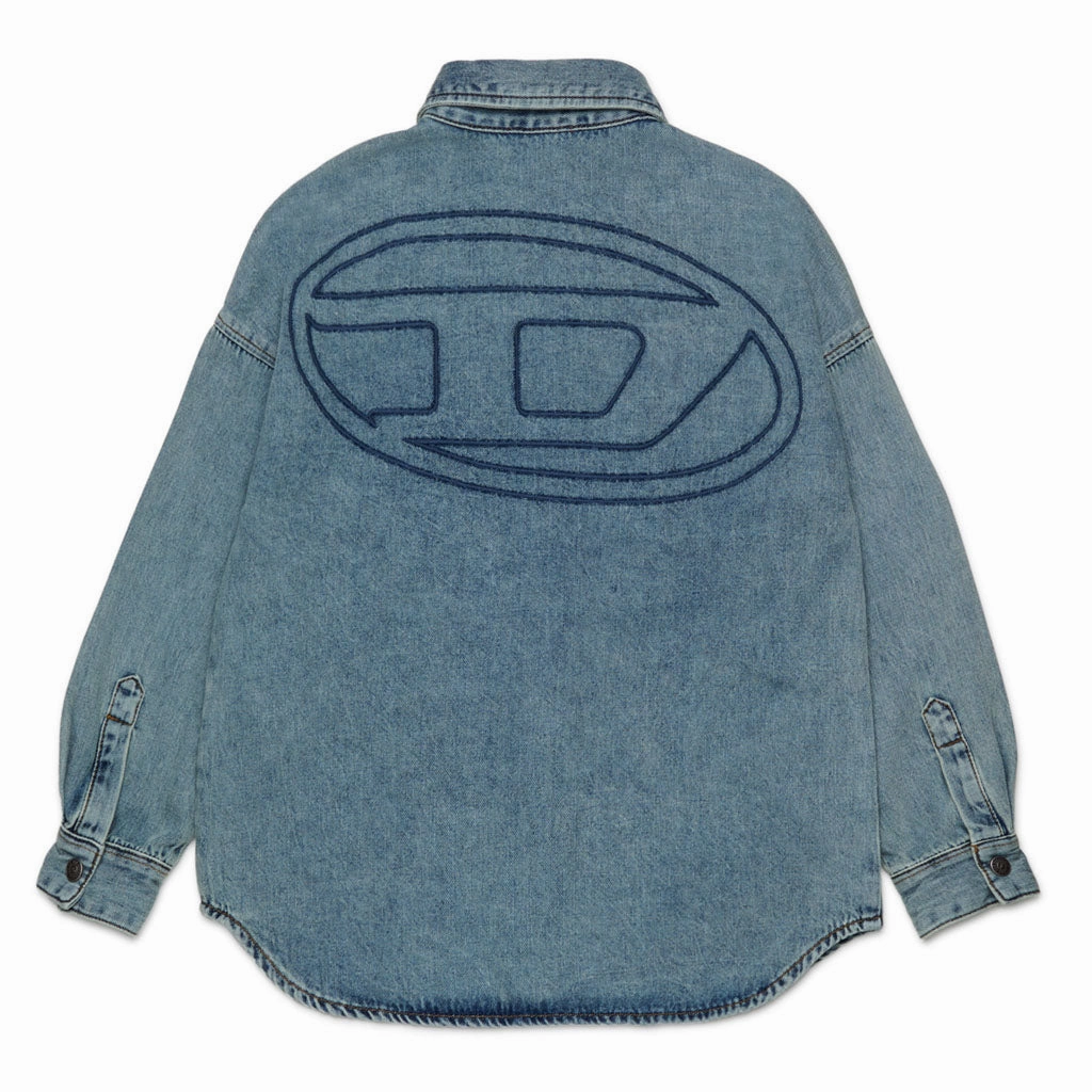 Diesel Kids Denim Shirt All Purpose Casual Cut Airflow Vents