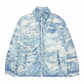 Diesel Kids Graphic Print Jacket Quilted Interior Layer LightPadding