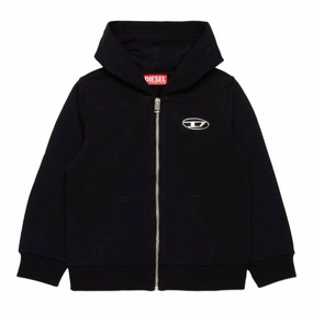 Kangaroo Pocket Diesel Kids Logo Hoodie