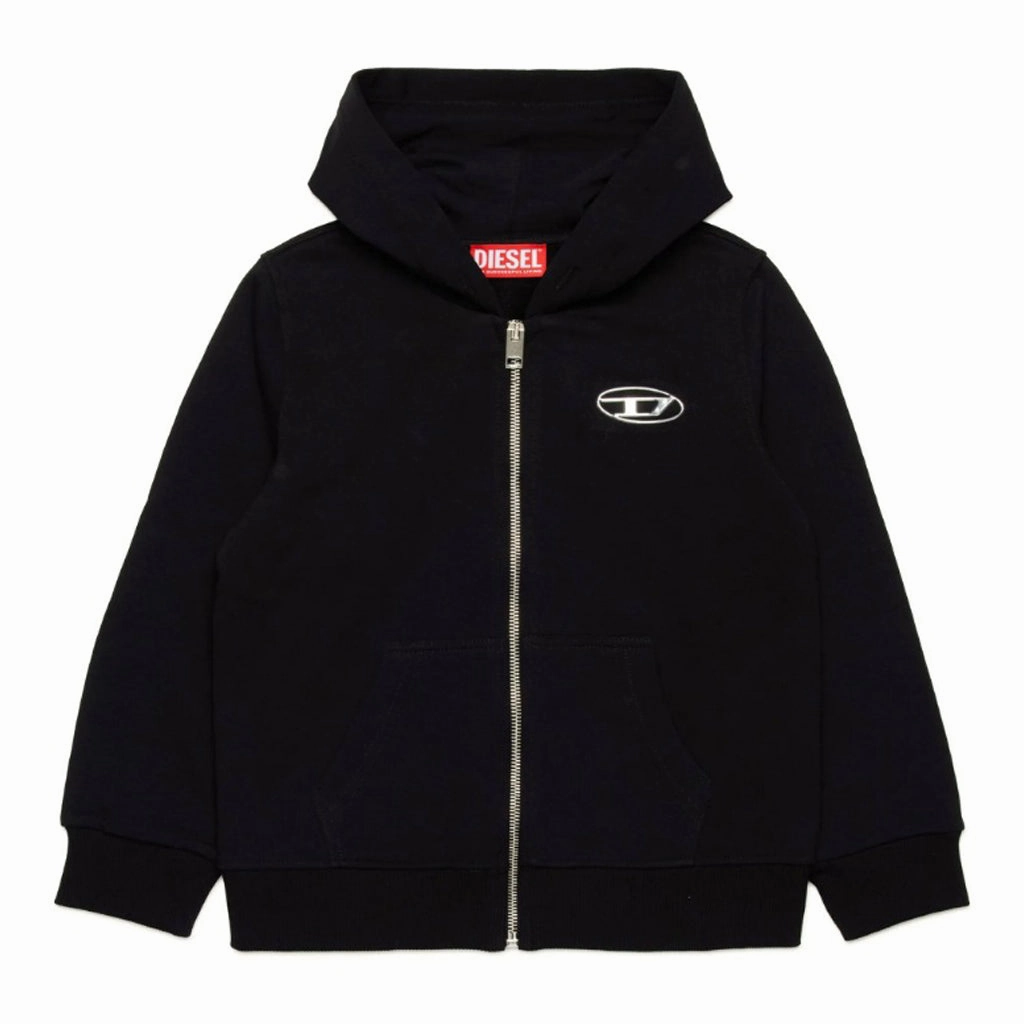 Kangaroo Pocket Diesel Kids Logo Hoodie