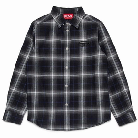Diesel Kids Plaid Shirt YarnDye Technique