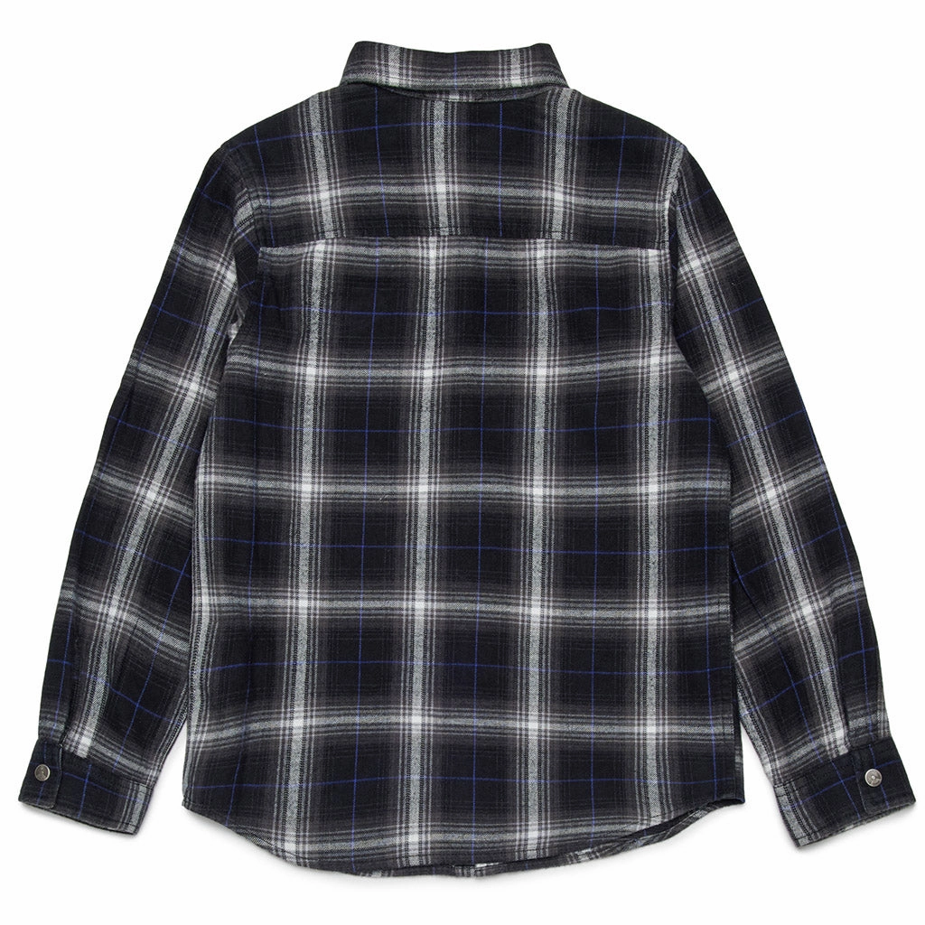 Variable Tension Adjustment Minimalist Detailing Diesel Kids Plaid Shirt