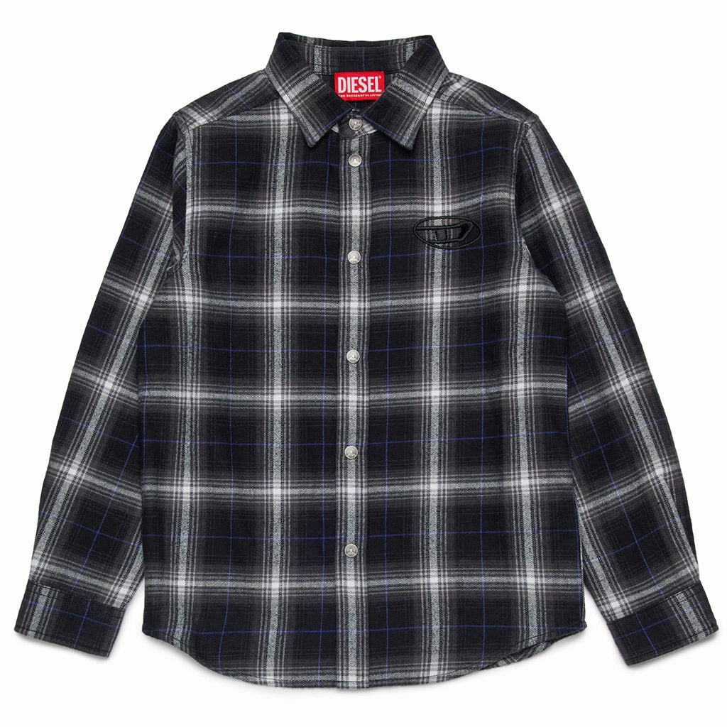 Diesel Kids Plaid Shirt YarnDye Technique