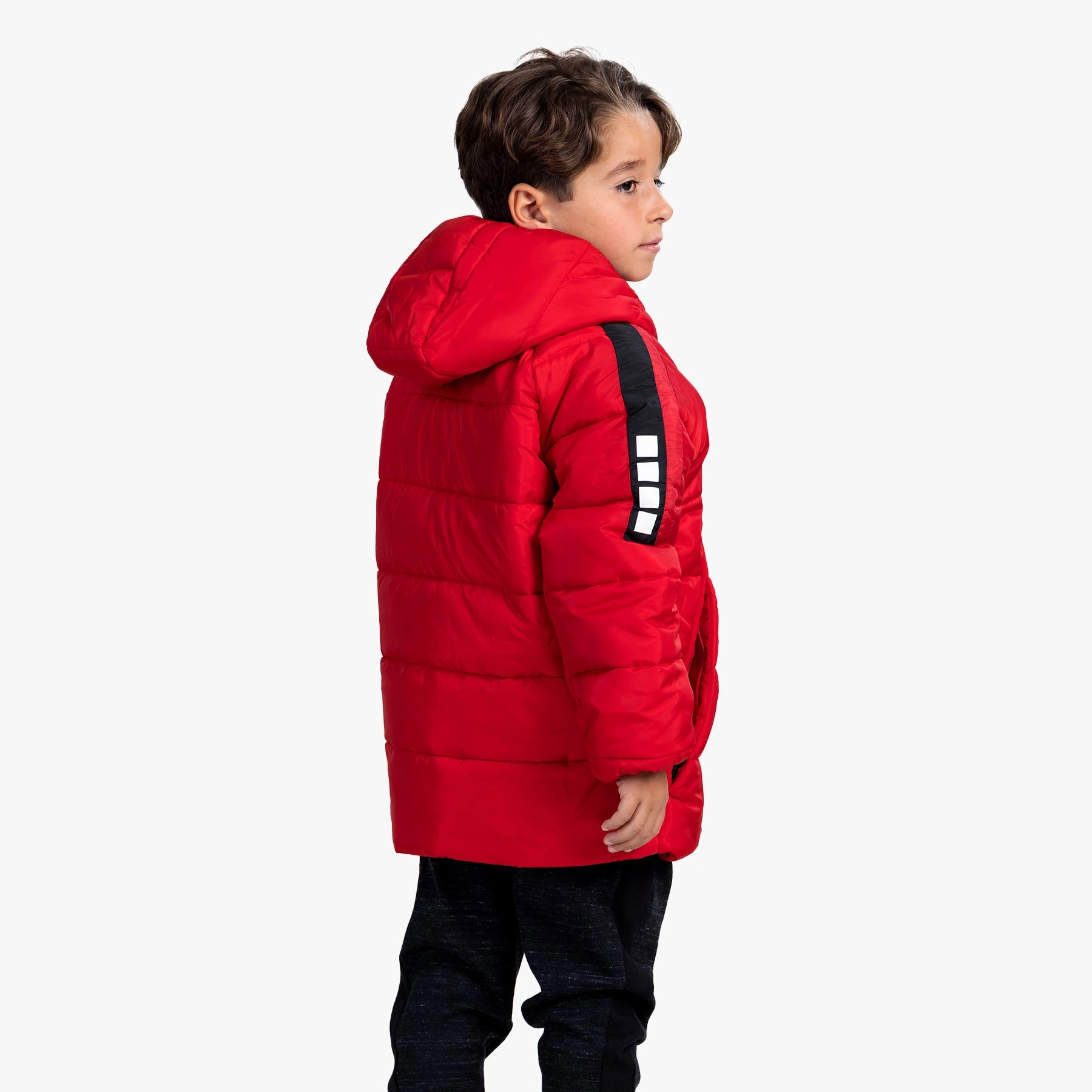 Biodegradable material Non Restrictive Cut YOUTH MADISON SHORT WINTER JACKET