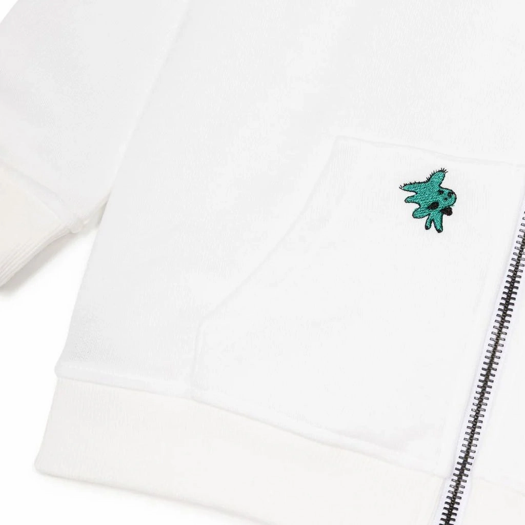 Hypoallergenic Fibers Drawstring Hood Jacket