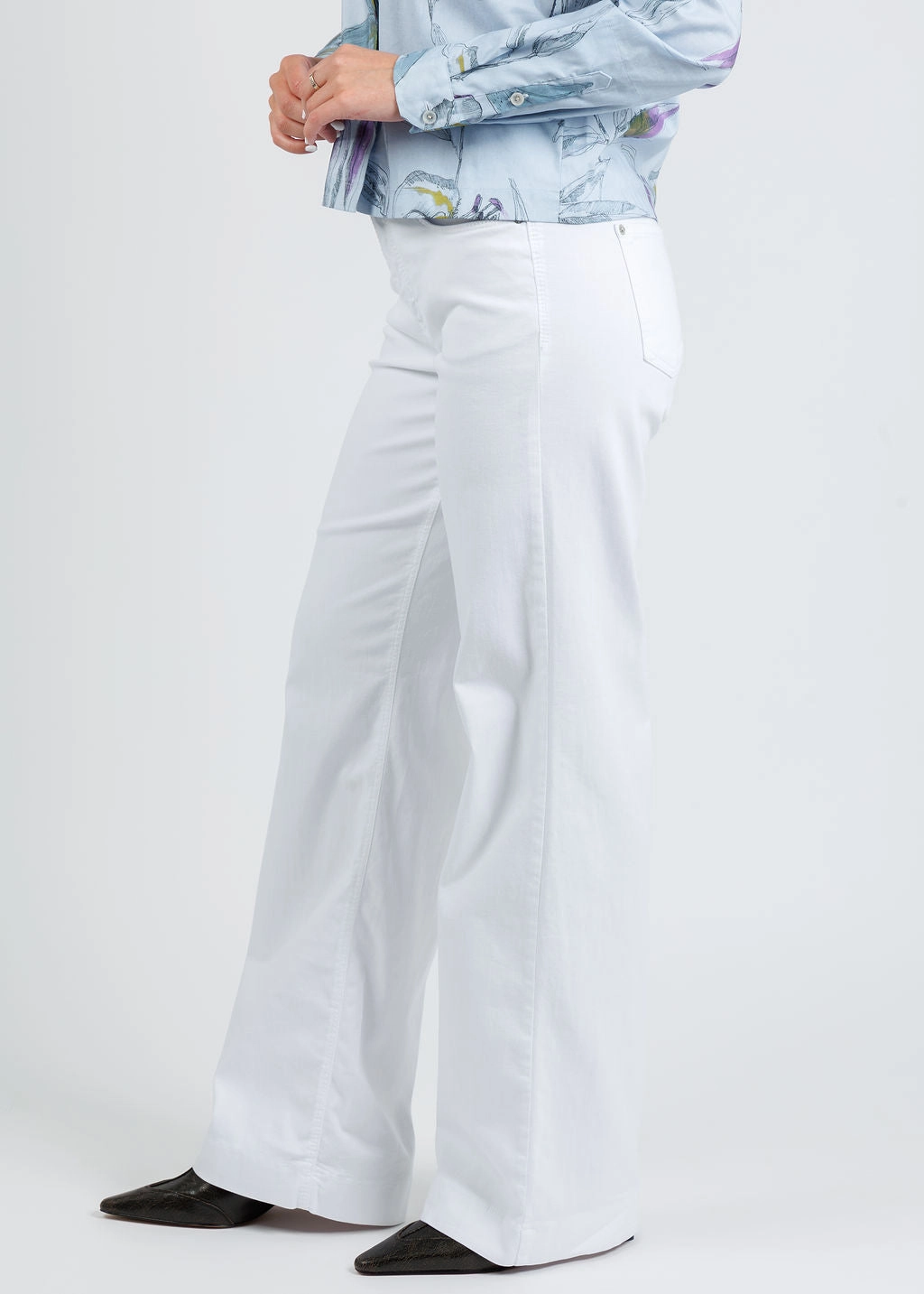 Dream Wide Wonderlight Jeans 32" - White Denim Soft Feel