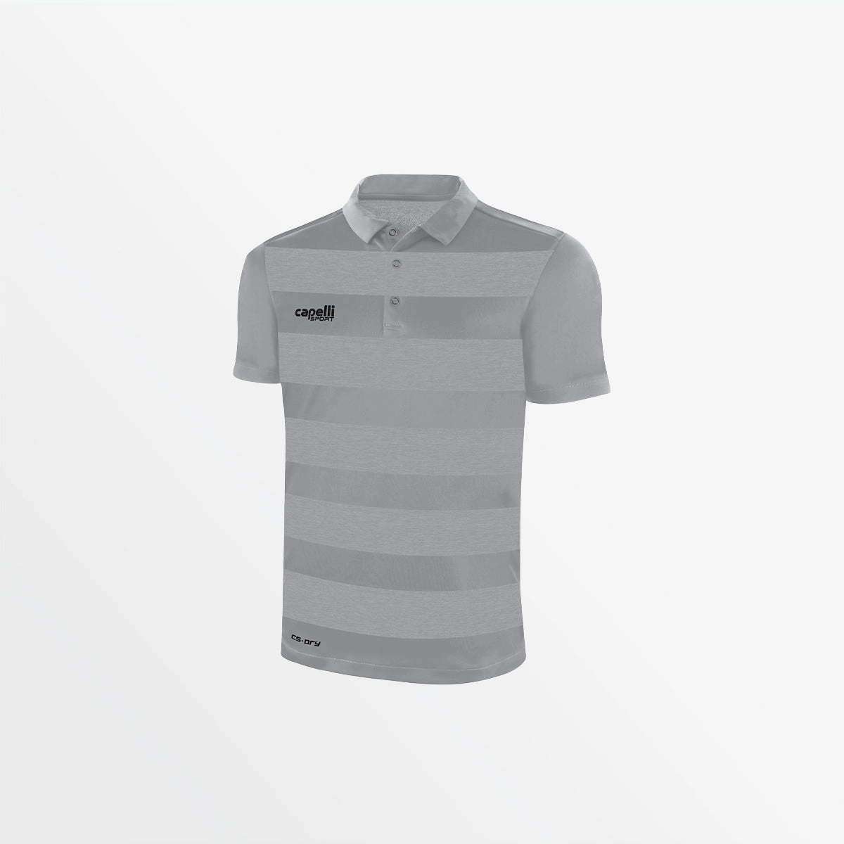 Tapered Cut MEN'S CLASSIC STRIPE POLY POLO