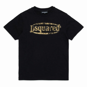 Pocket Reinforcement Stain Resistant Dsquared2 Kids Relax T-shirt