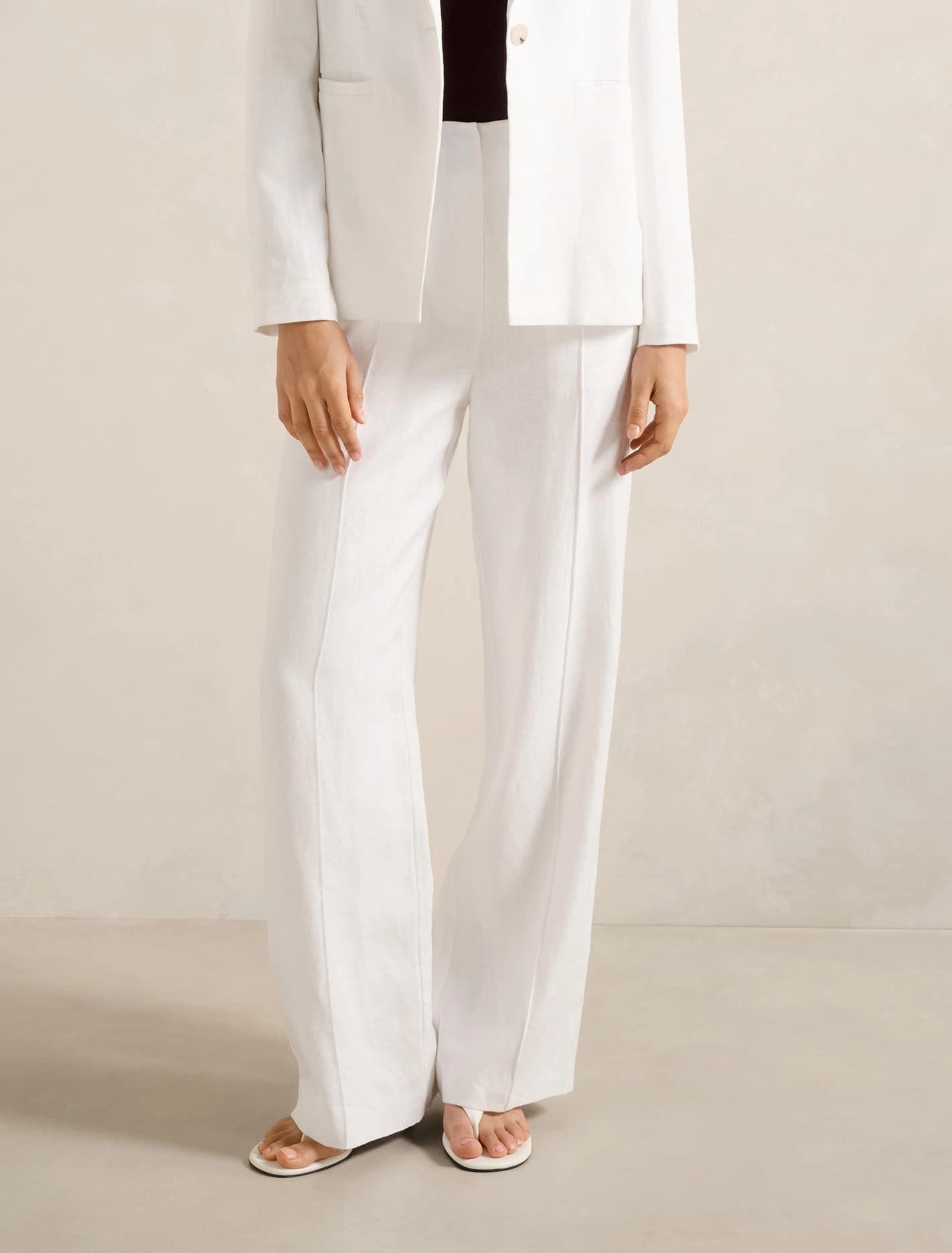 Breathable mesh Posey Linen Wide Leg Pants