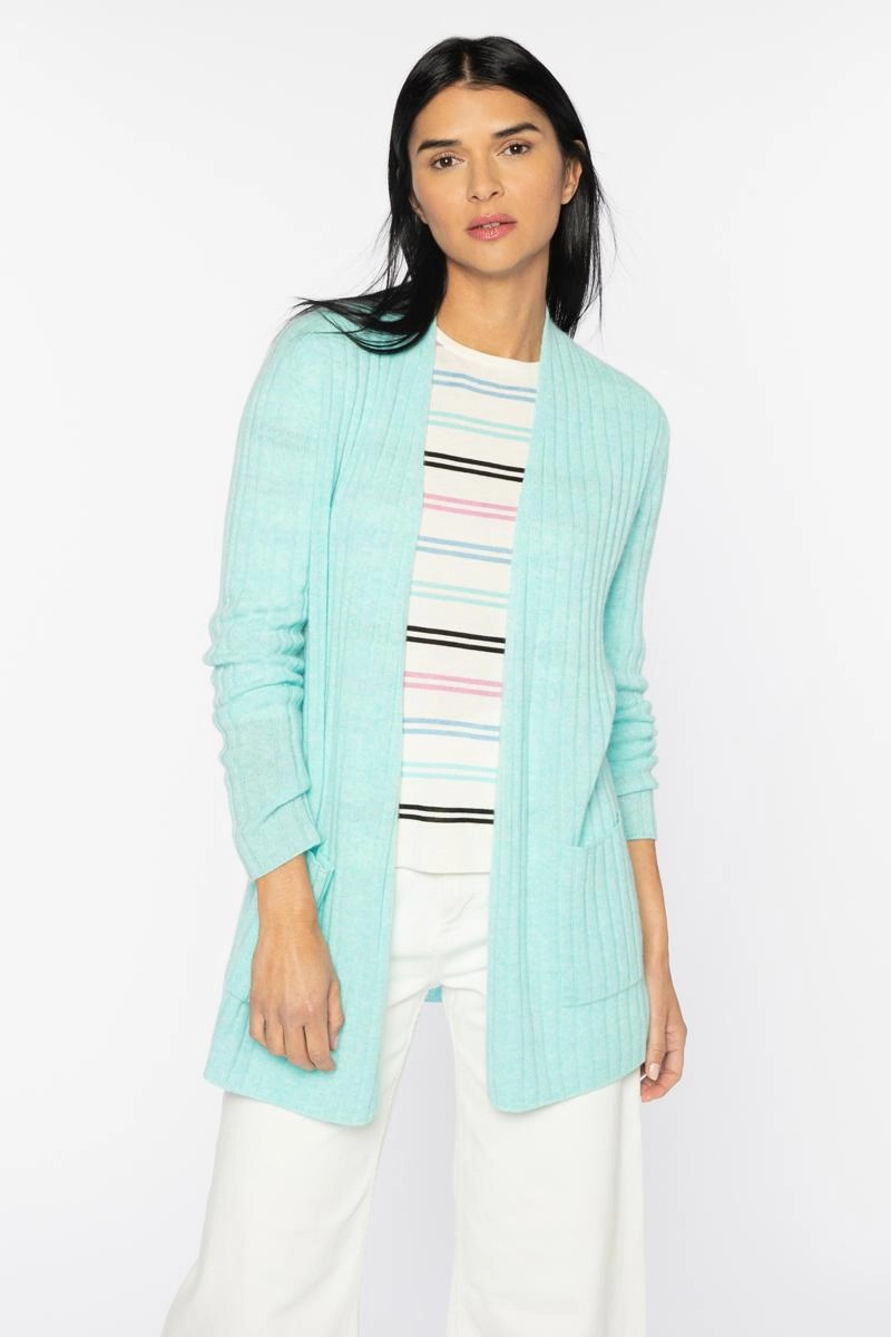 Easy Rib Cardigan Anti Pilling Finish All Season Wear