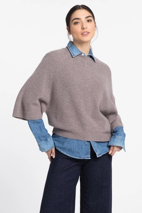 Easy Rib Raglan Pullover Snug & Stylish