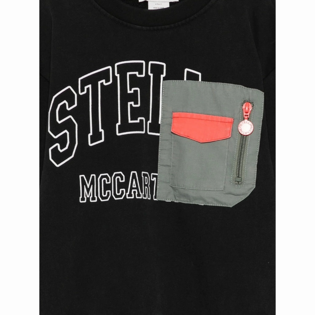 Basic Tee wrinkle free finish Stella McCartney Kids Logo Graphic Fleece Sweatshirt