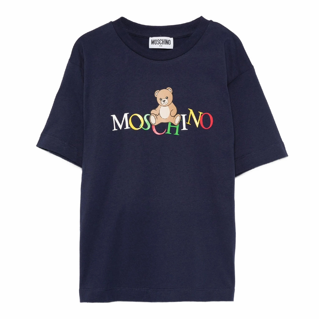 ReinforcedHems futuristic Moschino Kids Teddy Logo Maxi T-shirt