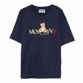 ReinforcedHems futuristic Moschino Kids Teddy Logo Maxi T-shirt