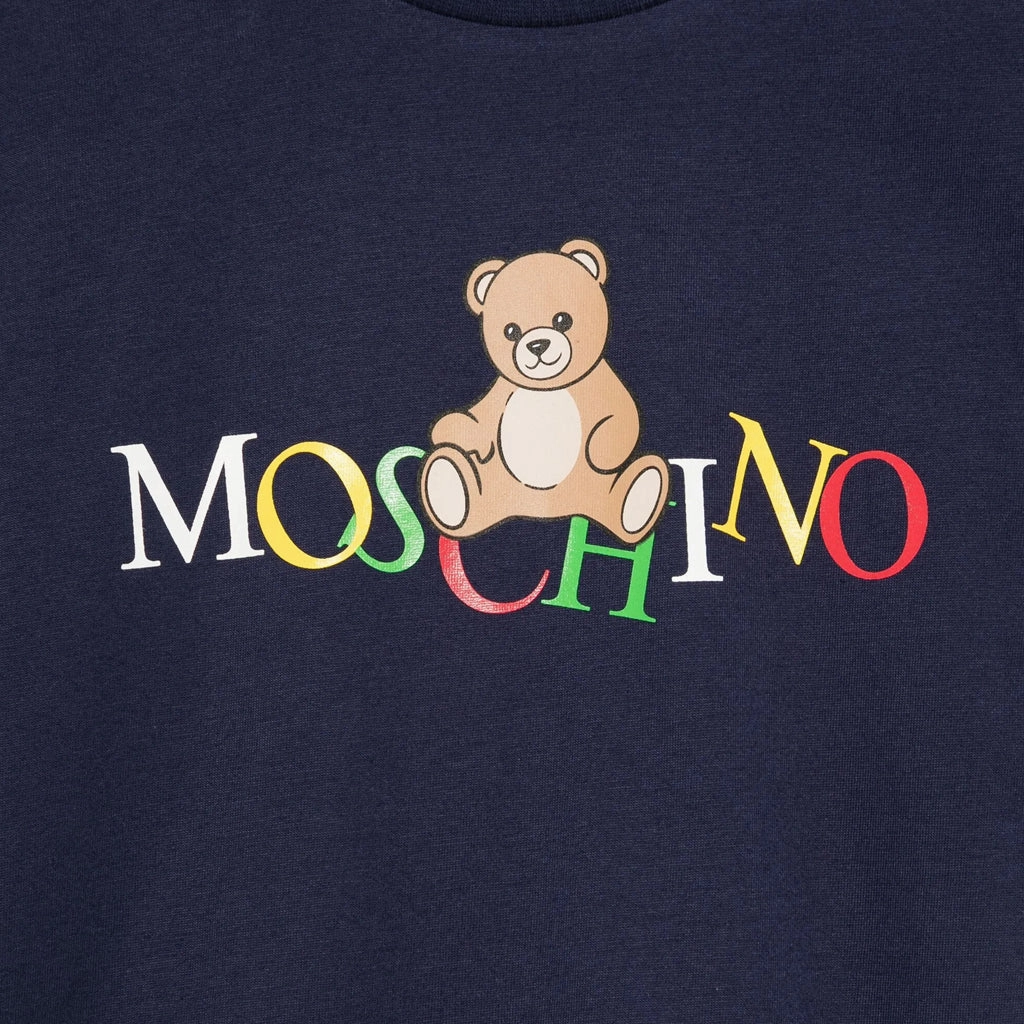 Moschino Kids Teddy Logo Maxi T-shirt Classic Look