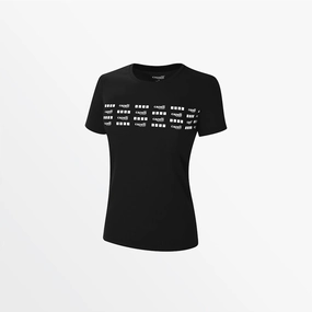 WOMEN'S SIGNATURE GRAPHIC SCOOP NECK TEE Architectural Tailoring TearResistantWeave