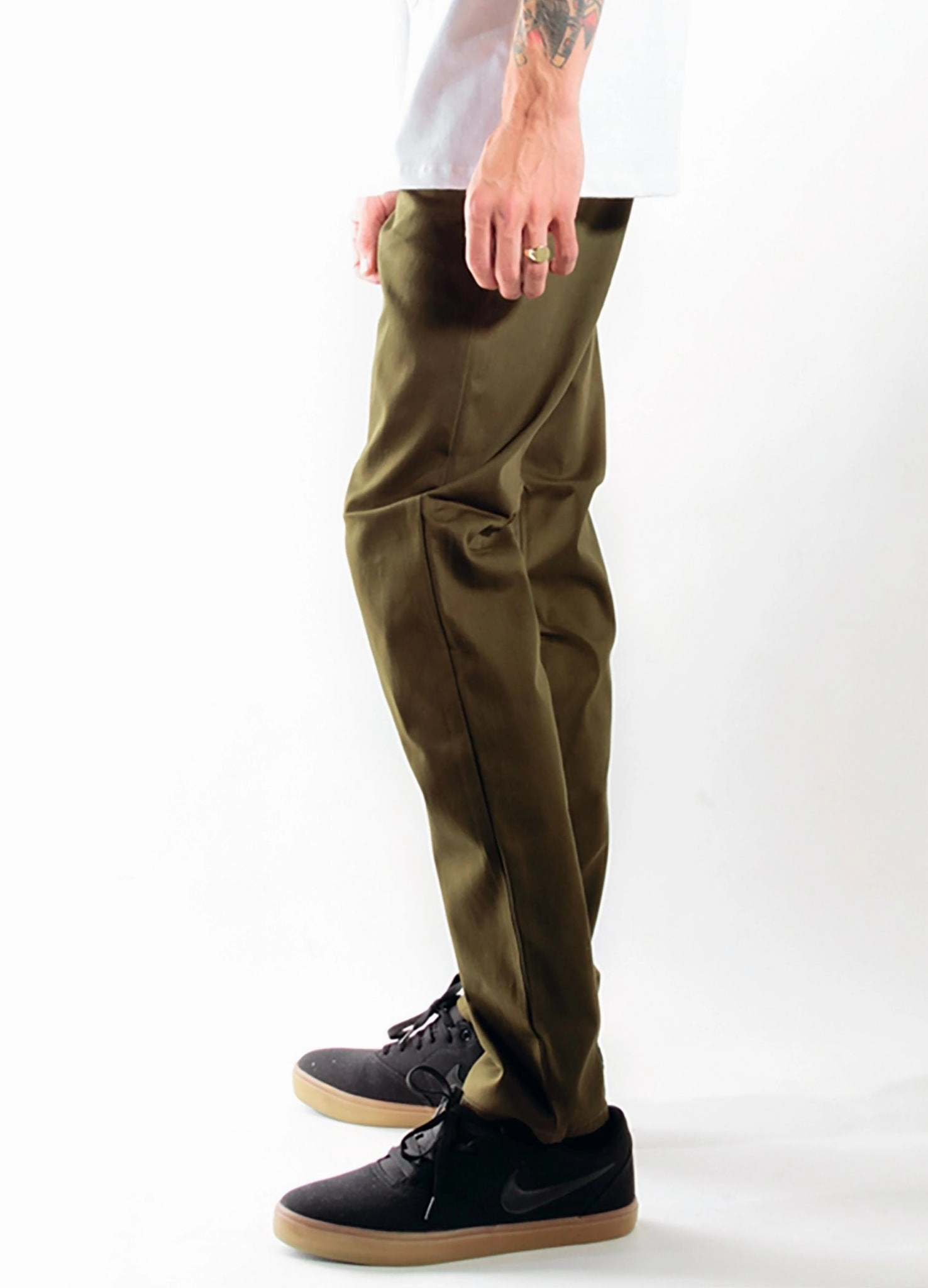 OLIVE | SUMMER CHINO SLIM Smooth Finish