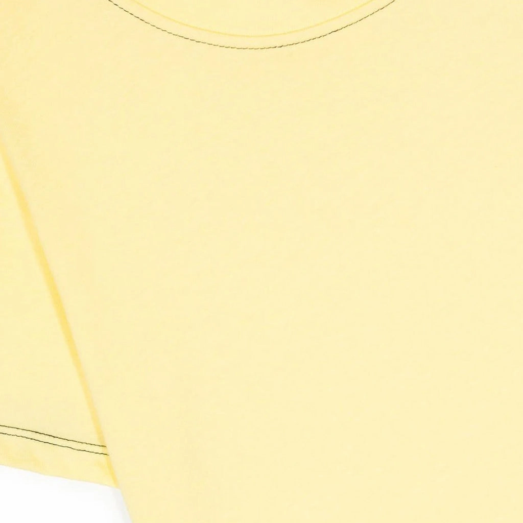 Contrast Stitch Short Sleeve T-Shirt ElasticEdgeBinding