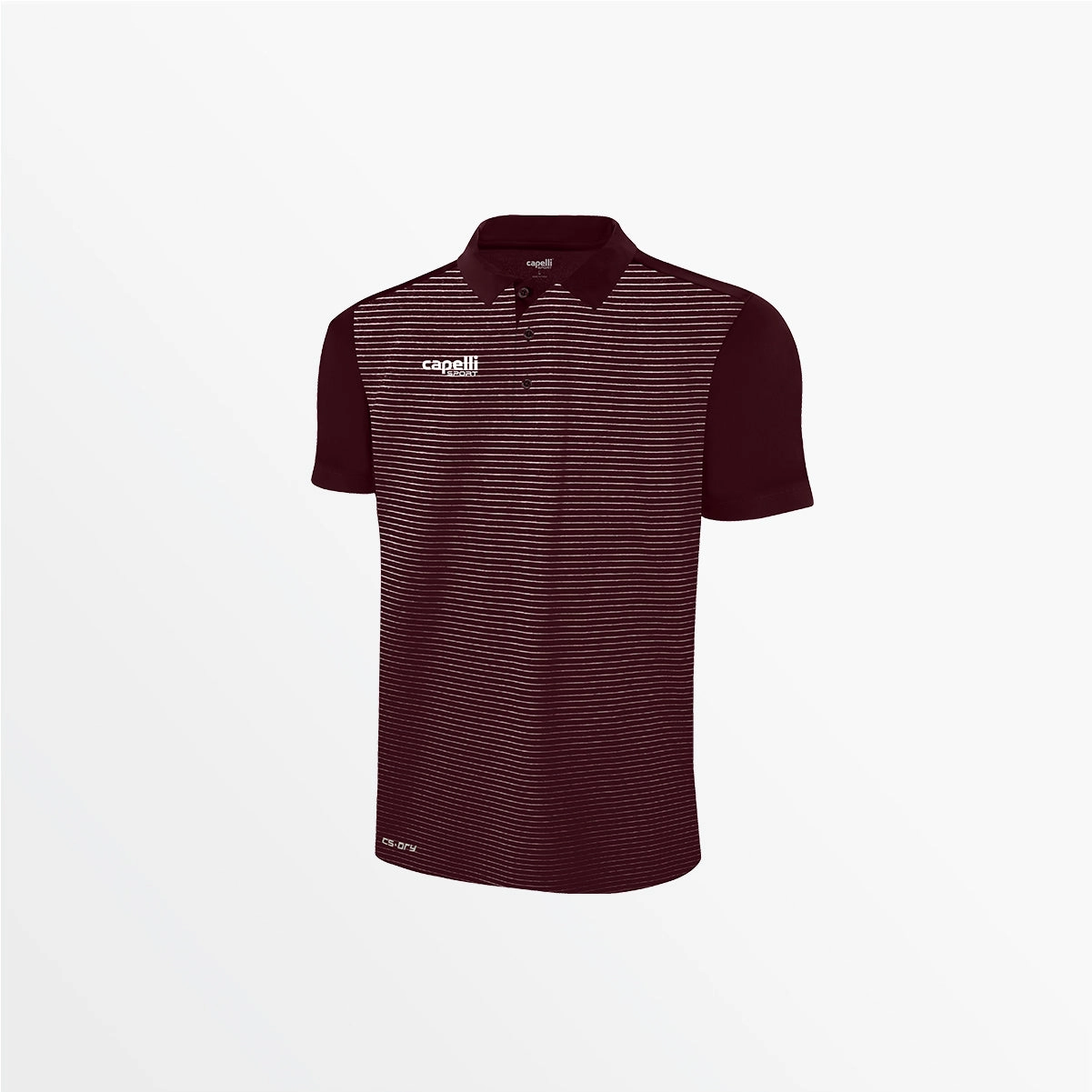 preshrunk Fade Resistant Coating MEN'S CLASSIC SMALL STRIPE POLY POLO