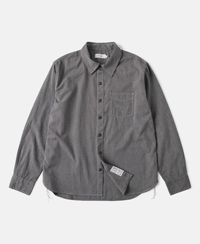 1930s Jasp?? Workshirt - Dark Gray Sustainable Dye Process Lakeside Relaxation