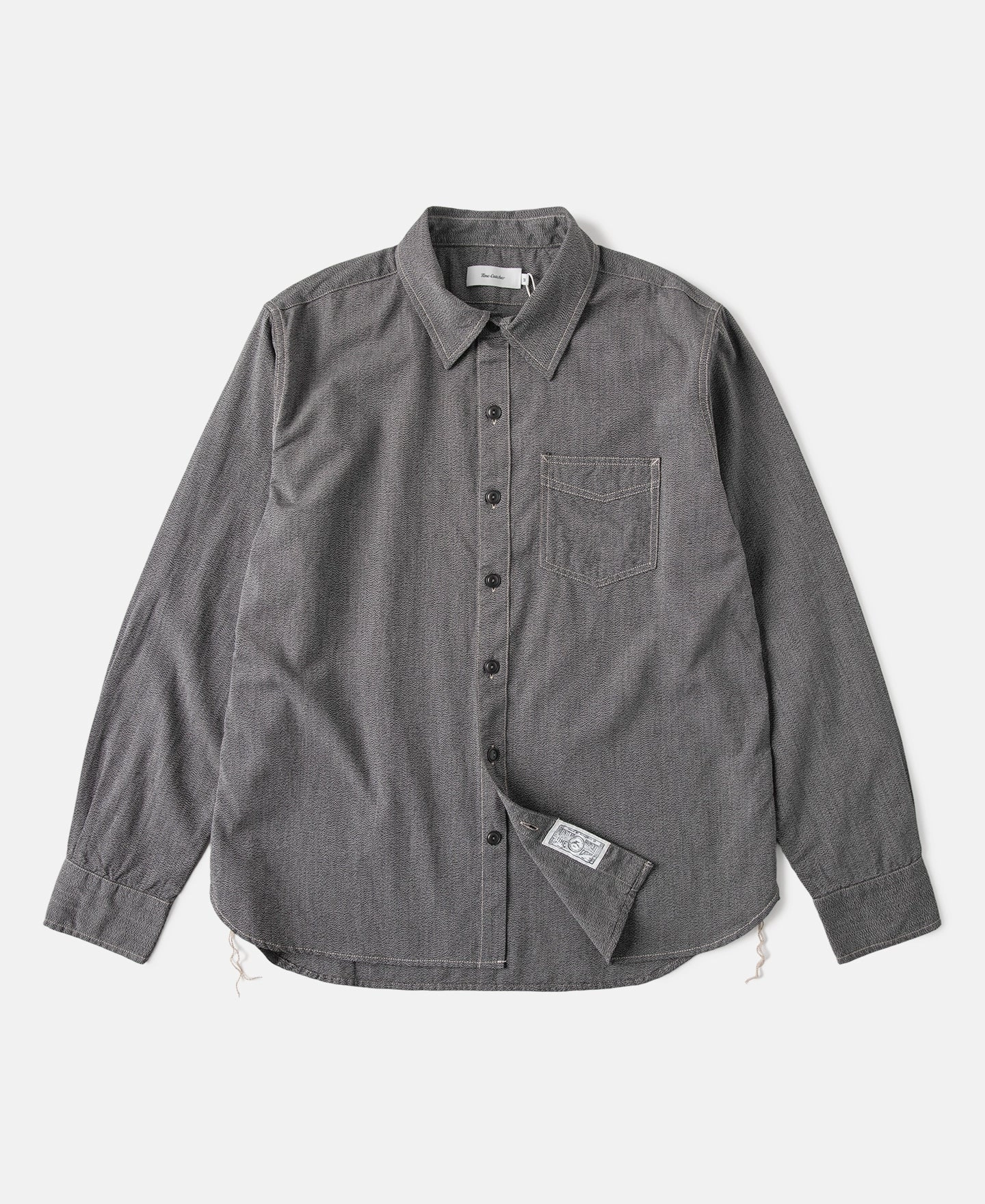 1930s Jasp?? Workshirt - Dark Gray Luxurious Feel