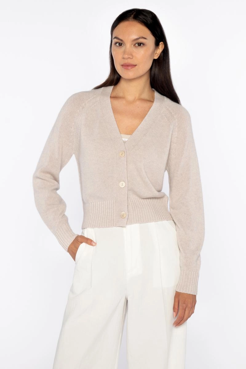 Fashion staples Short Button Vee Cardigan