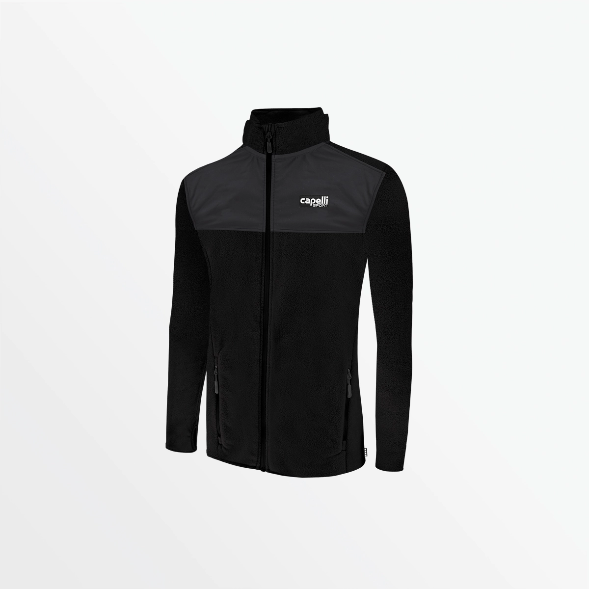 WOMEN'S BASICS MIXED MEDIA MICRO FLEECE HOODED JACKET ButtonlessClosure Trendy Cardigan