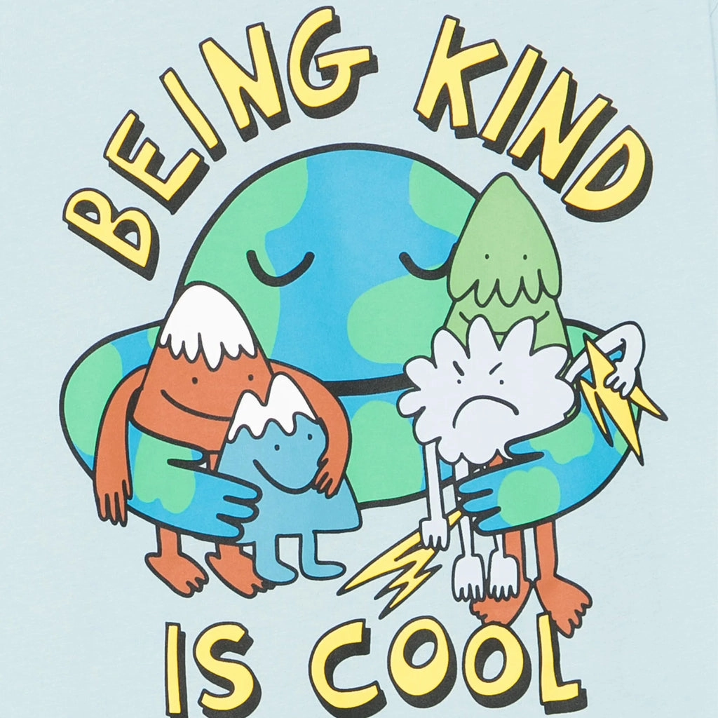 Stella McCartney Kids Being Kind Print T-shirt Popular Cross Grain Knit