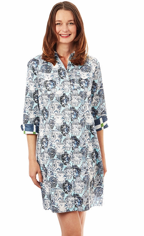 Sag Harbor Dress - Chinoiserie Print Artistic Edge