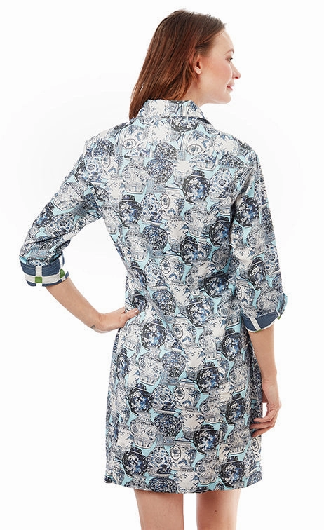 Sag Harbor Dress - Chinoiserie Print Summer-Season