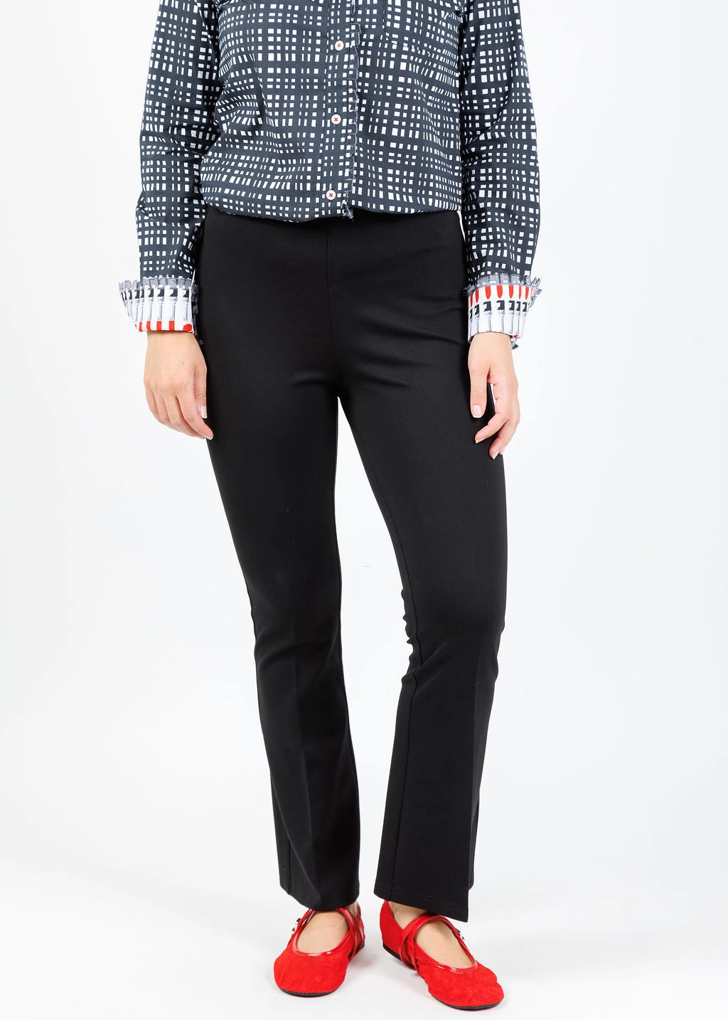 Ella Paramount Knit Pants - Black Flexible Durability