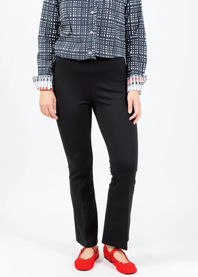 Ella Paramount Knit Pants - Black Flexible Durability