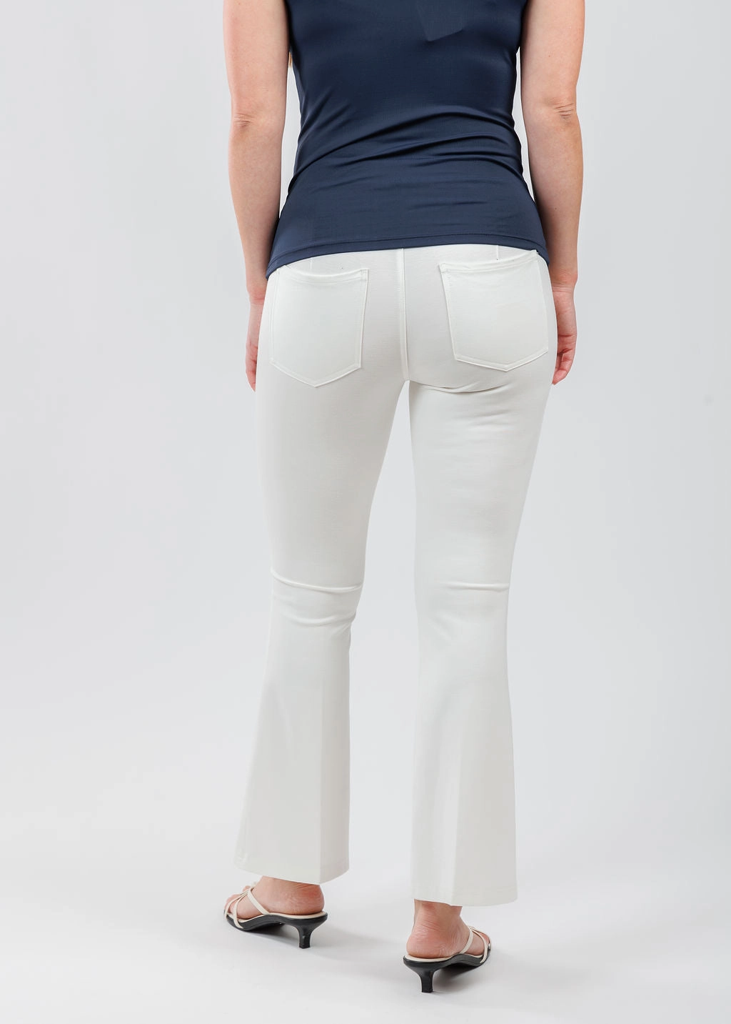 Ella Paramount Knit Pants - Oyster NonBindingWaistline